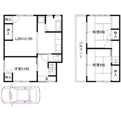 駐車場１台OK一戸建て　～from三川～の物件間取画像